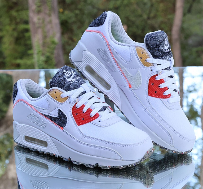 Nike Air Max 90 M2Z2 Recycled Wool Pack Men's Size 7.5 White