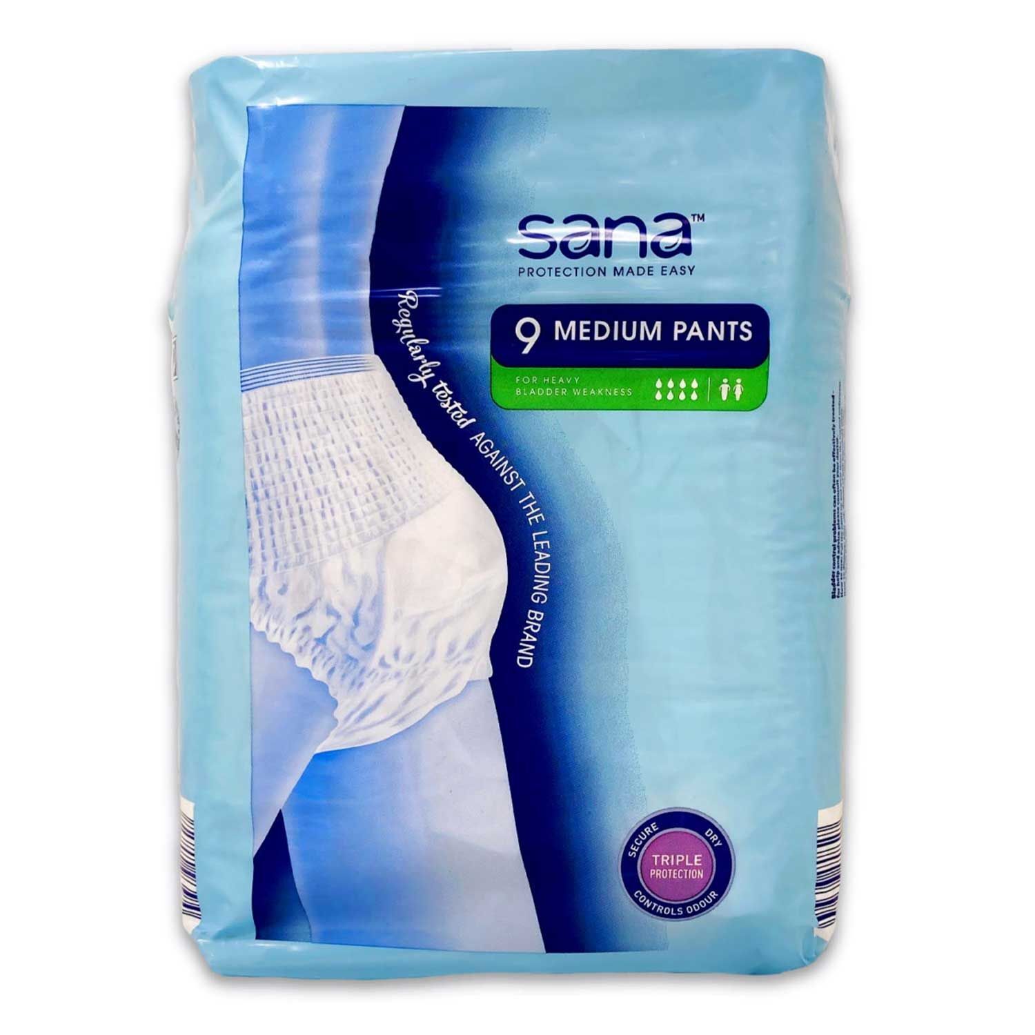 Sana Incontinence Pants for Heavy Bladder Weakness for Unisex4 Packs