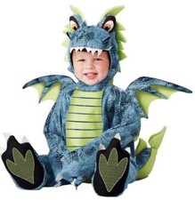 Cute Darling Dragon Blue Animal Cute Fancy Dress Up Halloween Baby Child Costume