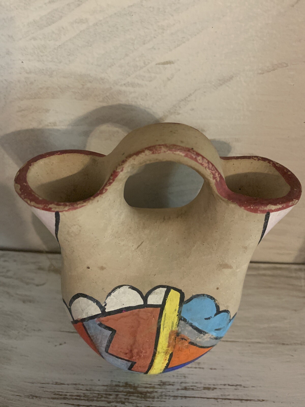 INDIAN WEDDING PITCHER Ceremonial Vessel / Vase Vintage Pottery eBay