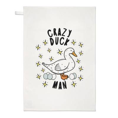 Crazy Duck Man Stars Geschirrtuch Geschirrtuch - lustiges Tier Haustier