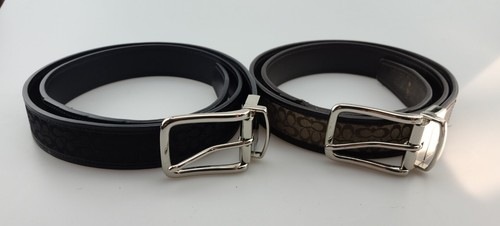 2 cinturones reversibles de cuero caqui y negro Waist Heritage de 36" para hombre | eBay