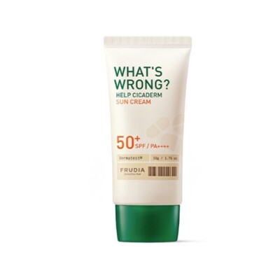 [FRUDIA] What's Wrong? Help Cicaderm Sun Cream 50g (SPF50+ PA++++) K-Beauty