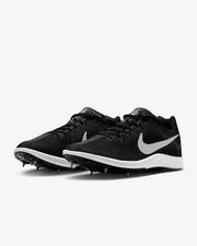 Nike Mens Zoom Rival Black White Running Cleats Shoes DC8725 001 - SIZE 9 MENS