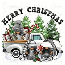 Sublimation Transfer Gnome Christmas Trees Ready To Press Heat Transfer