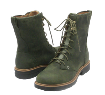 TEVA ROWENA LACE WOMEN SHORT BOOTS LEATHER OLIVINE US 7.5 /UK 5.5