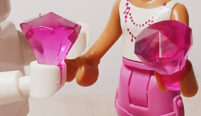 New LEGO Gem Lot of 2 Jewels Trans Dark Pink Clear Treasure Pirate Ship Booty