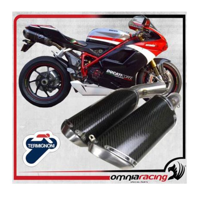 Termignoni D113 Silencieux Racing 94dB Carbon pour Ducati 1198 09-13