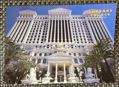 Las Vegas Nevada Postcard Caesar's Palace Original Front View 1950 s? Unused Vtg