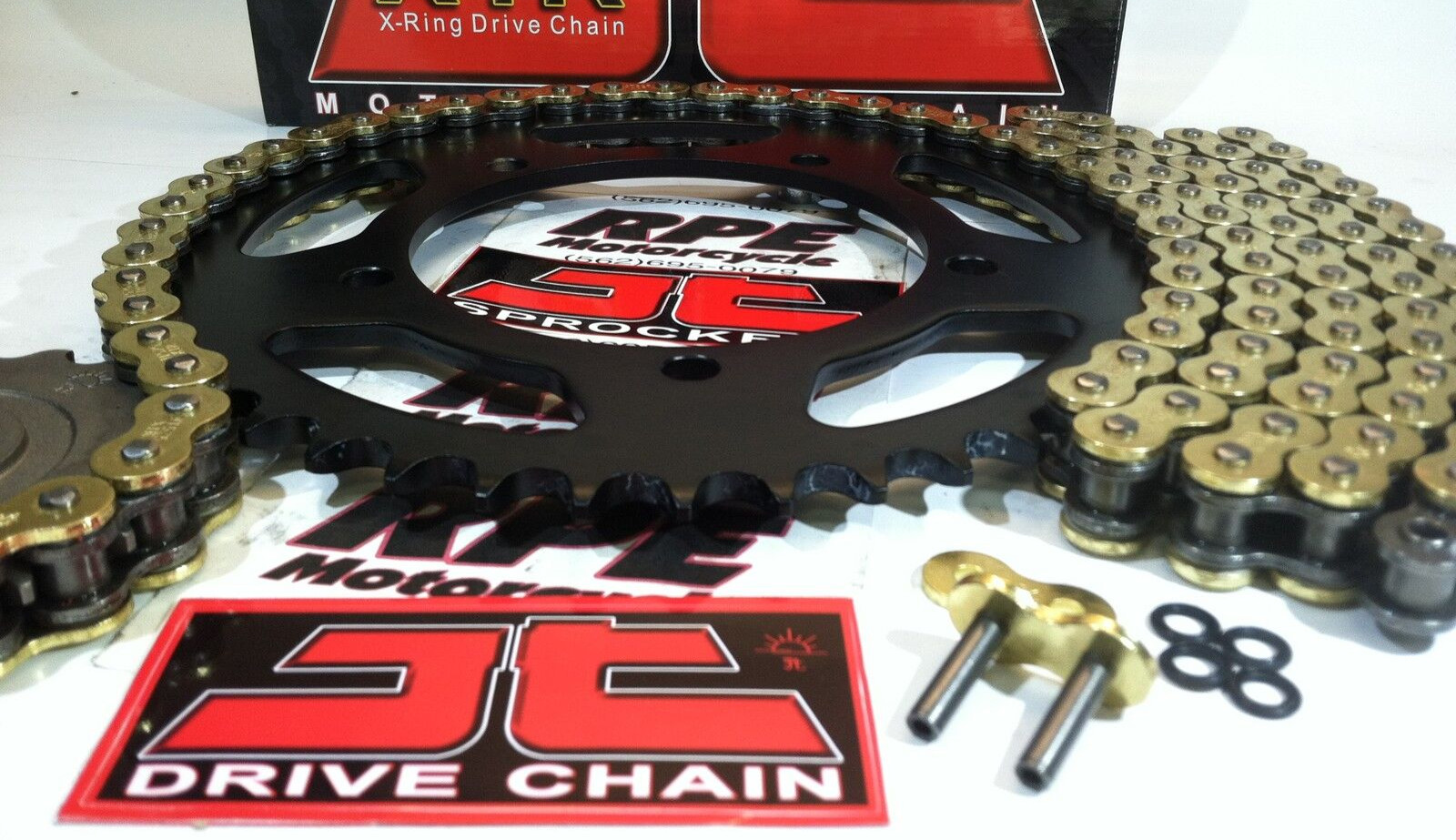 2011-24 Suzuki GSXR750 JT Z3 Gold 520 X-Ring Quick Accel Chain and Sprockets Kit