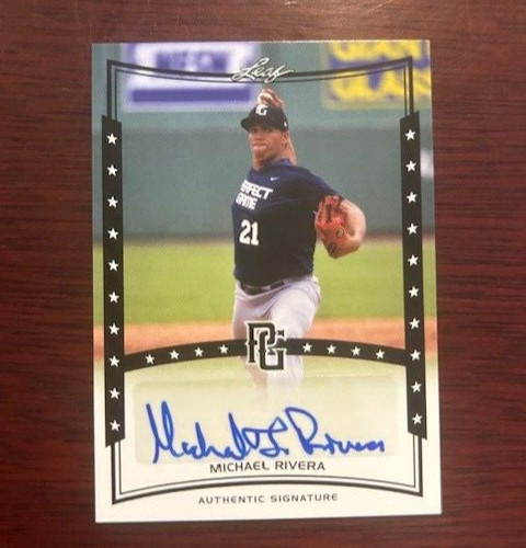 2014 Leaf Perfect Game MICHAEL RIVERA Certified Autographed Card