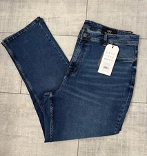 NWT Men’s The Perfect Jean NYC 44x34 Thick Thicc Admiral Blue Medium Wash Size