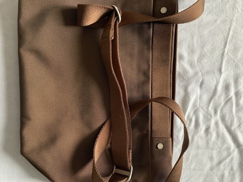 Mandarina Duck Brown Nylon Waterproof Crossbody Shoulder Messenger Bag - Picture 9 of 17