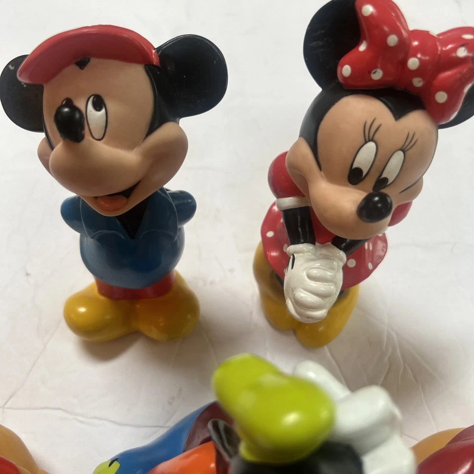 Disney Mickey Pluto GOOFY Donald Duck squeaky Bath Toy 5.5" Rubber Figure - Image 3 of 4