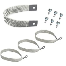 4 Pcs 40140 Engine Braided Ground Strap Starter Chasis Body Frame Grounding 