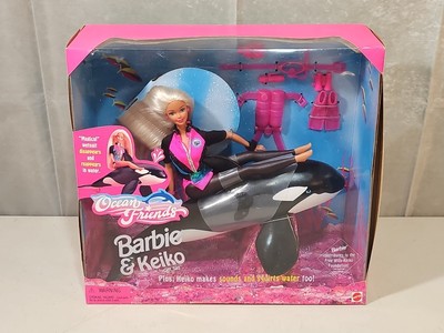 RARE 1996 Barbie And Keiko Gift Set Ocean Friends With Orca 16214