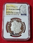 2024 S Morgan $1 Silver Dollar PF 70 ULTRA CAMEO NGC .999 1 Ounce Silver