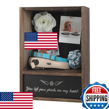 J JACKCUBE DESIGN Pet Memorial Shadow Box Frame w/ Urn, Keepsakes, Photos, Toys