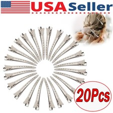 20 Pcs Silver Metal Duck Bill Hair Clips for Women - Hair Styling, Hair Coloring