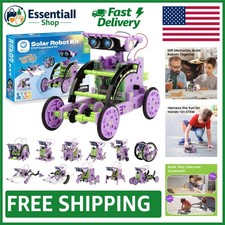 Solar Robot Creation Kit - 12 Buildable Models for Kids 8-14 - STEM Learning