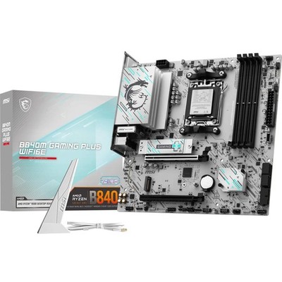 MSI B840M GAMING PLUS WIFI6E Motherboard, mATX - Supports AMD Ryzen 9000/8000 /