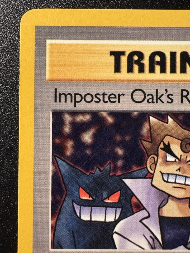 [Ink Error] 1st Edition Imposter Oak's Revenge 76/82 Team Rocket Pokemon Card MP - Image 3 of 4