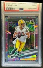 2023 Panini Clearly Donruss Jordan Love Techno #/10 Packers PSA 9