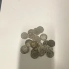Barber Dimes lot of 25  Silver Mixed Years 10C Coins Uncertified  N 1857 seatedD
