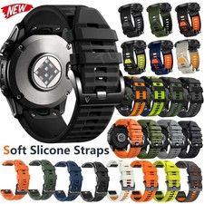 Image of Sport Silicone Watch Strap Band For Garmin Fenix 7 7X 6 6X Pro 5 5X 8 E 47/51mm