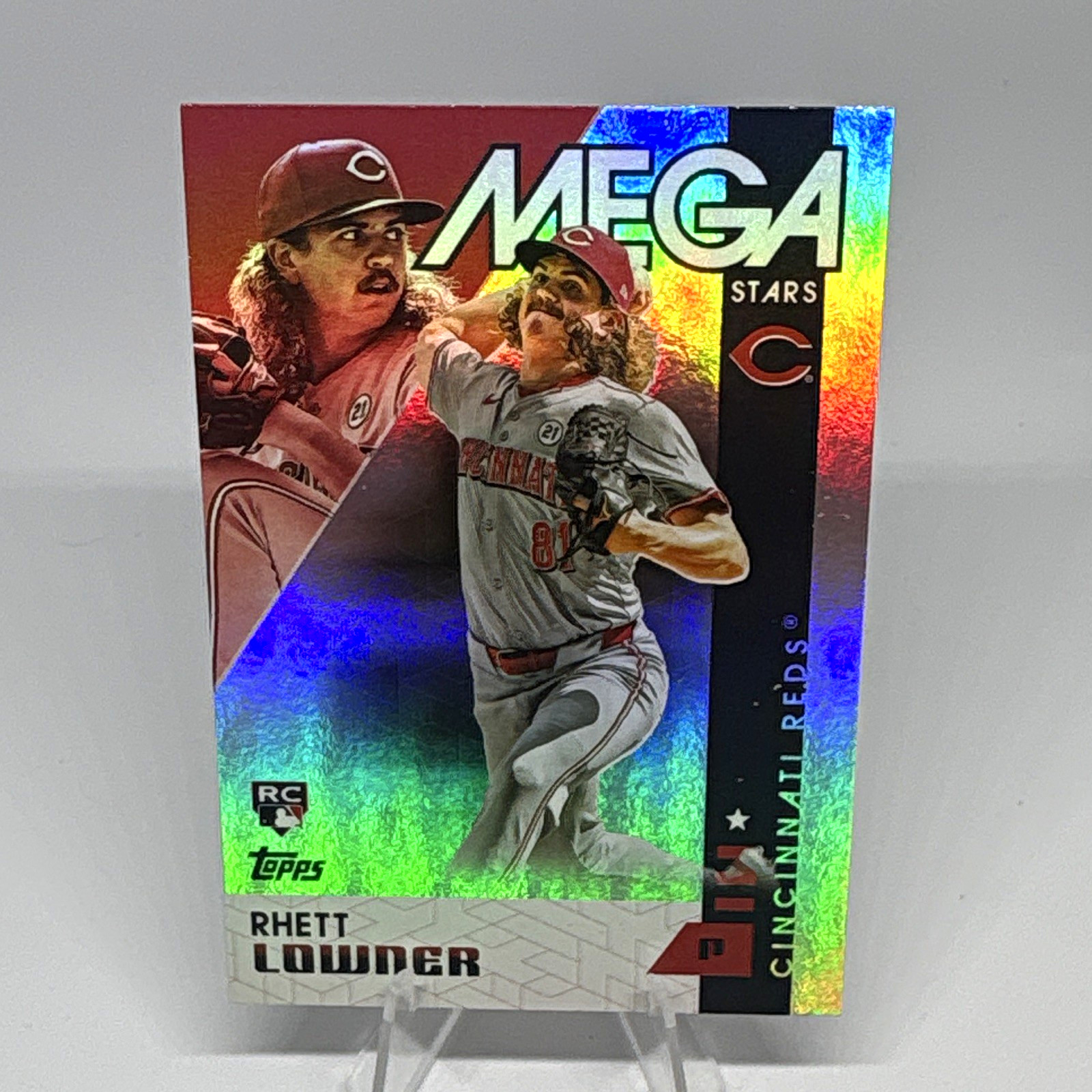 Topps 2025 Series 2 Mega Stars Rhett Lowder RC #MS2-14 Cincinnati Reds SSP
