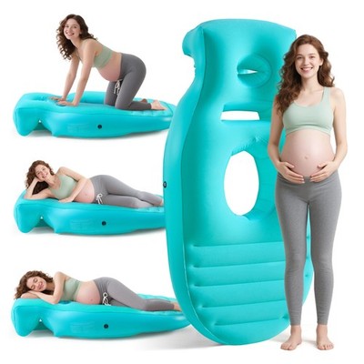 Inflatable Pregnancy Pillow,Full Body Pregnancy Mattress with Hole for Belly ...