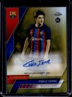 2022 Topps Chrome FC Barcelona Pablo Torre Card Auto RC Refractor Gold #20/50