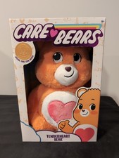 Basic Fun 2020 Care Bears 14" Plush TENDERHEART BEAR With CARE COIN