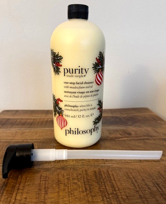 Philosophy Purity Made Simple One-Step Facial Cleanser! 32 fl. oz. + PUMP!