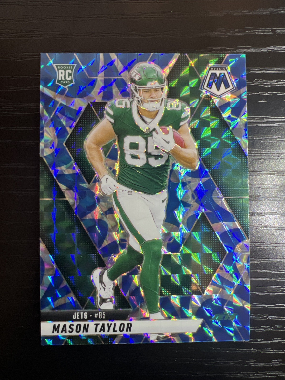 2025 Mosaic Blue Reactive Mosaic Prizm #324 Mason Taylor RC Jets