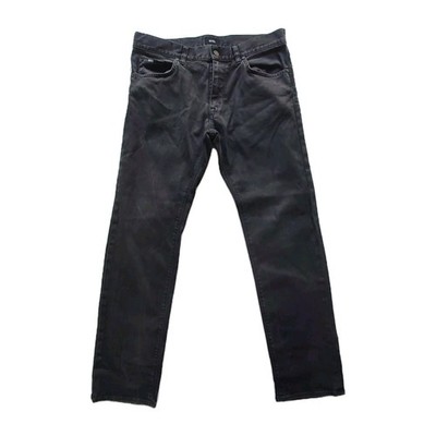 Hugo Boss Maine 1 Tennessee Jeans Herren W33 L32 Schwarz Stretch Regular Straight 