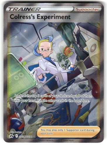 Colress's Experiment Ultra Rare SWSH: Crown Zenith: GG59/GG70 NM
