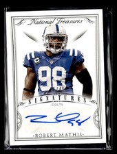 2015 Panini National Treasures Robert Mathis Auto Autograph /49 #SIG-RM SE2850