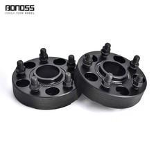 Par de espaciadores de rueda 35 mm 5 tuercas 5x114 para Nissan 350Z 370Z 240SX Juke Silvia negro
