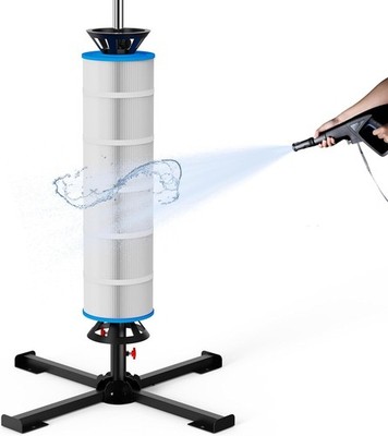 Pool Filter Cleaner Stand Tool, Fit for 3'', 4'', 6'' Swimming Pool Cartridge Filte