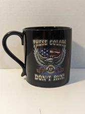 Tumble Weed Pottery U.S. ARMY These Colors Don't Run! 20oz Ceramic Coffee Mug.