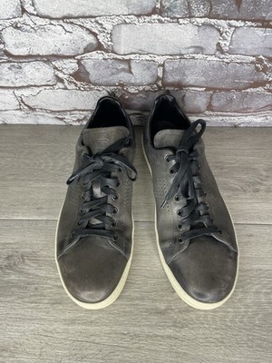 TOM FORD Warwick Gray Leather Low Sneakers trainers Shoes Men Sz 10M US/43EU