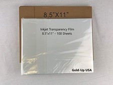 GoldUpUSAInc-8.5 x 11 Inch Waterproof Inkjet Film for 100 Sheets, light milk