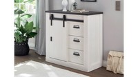 Kommode Stauraumschrank Anrichte Sherwood 51 Pinie Weiß Anthrazit Mit Soft-Close