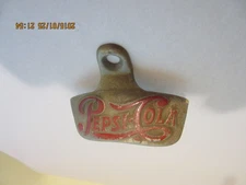 Vintage Pepsi Cola Starr X Wall Mount Bottle Opener USA Brown Co N. News, VA