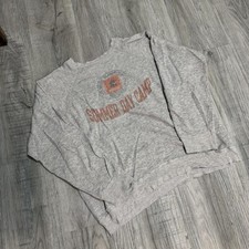Grey Russell 80s Athletic crewneck sweatshirt . Size L fits like adult small