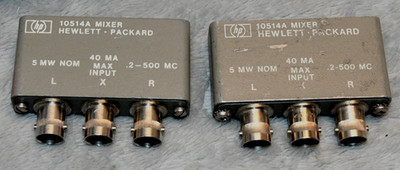 Pair Of Hewlett Packard HP 10514A 200Khz-500MHz Balanced MIxers