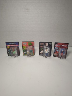 Lot of 4 Micro Figures MOTU, Mars Attacks & Monster High Mini Action Toys