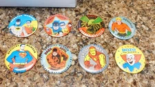8 BUTTONWORLD 3.5" SUPERHERO BUTTONS MARVELMANIA BATMAN GREEN HORNET 1966 1967