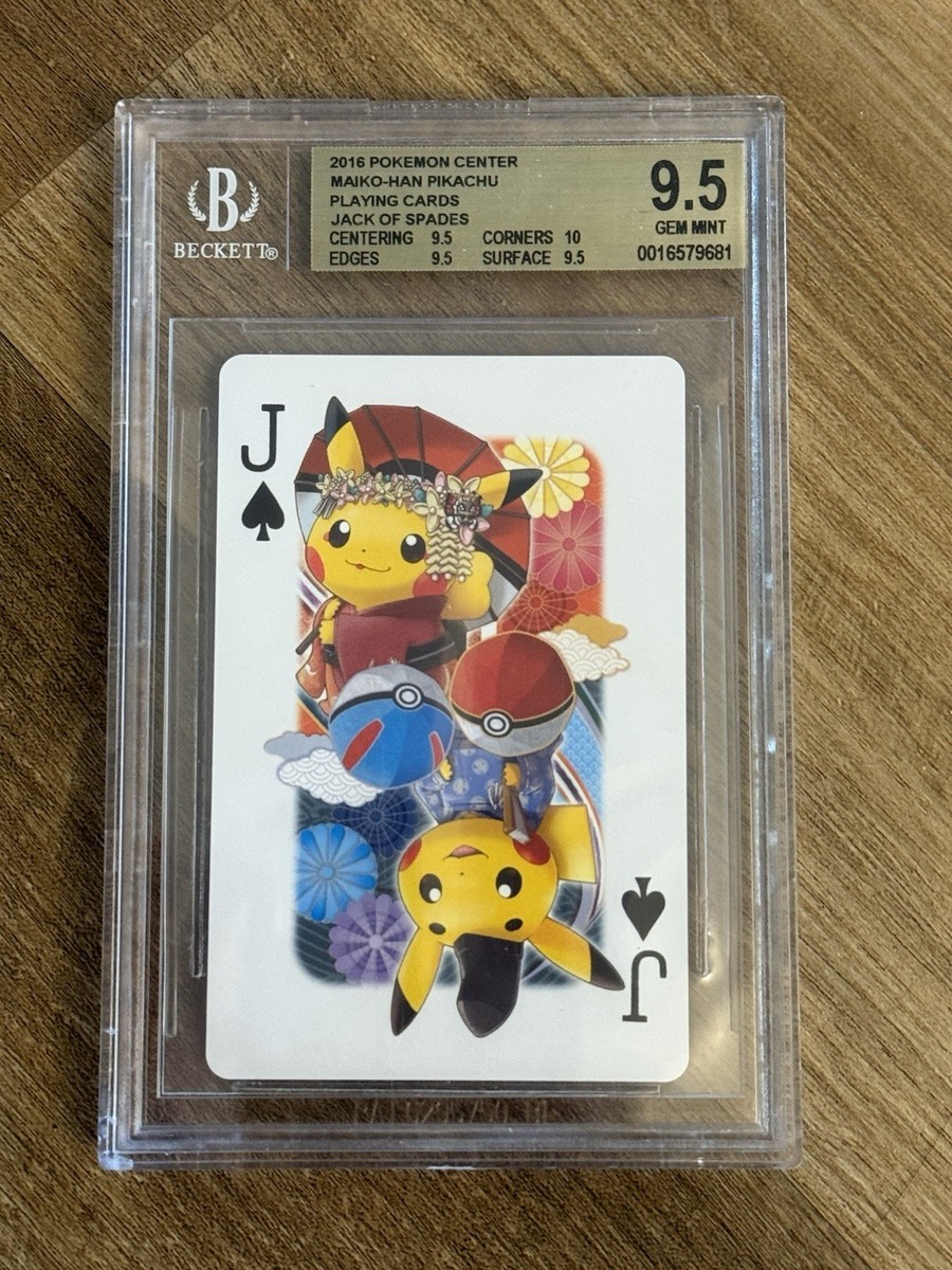 BGS 9 Pokemon Center 2016 Kyoto Maiko-Han Pikachu Playing Cards